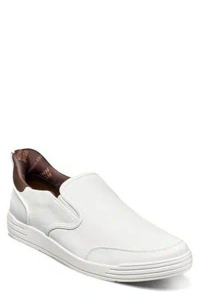 Nunn Bush Kore City Walk Slip-on Sneaker In White