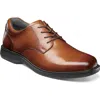 Nunn Bush Kore Pro Plain Toe Derby In Cognac