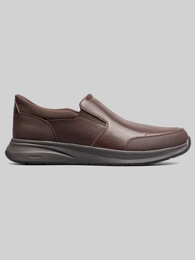 Nunn Bush Kore Taz Ez Hands Free Moc Toe Slip-ons In Brown