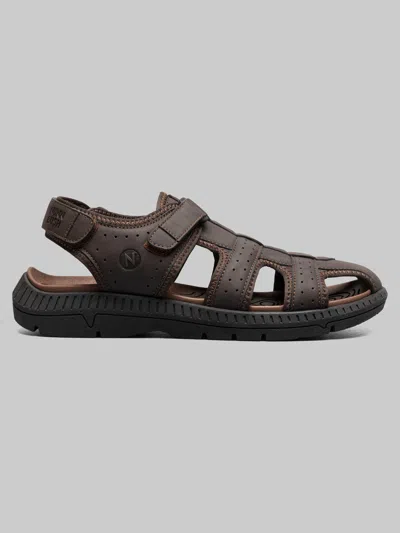 Nunn Bush Laguna Closed Toe Fisherman Sandals In Brown