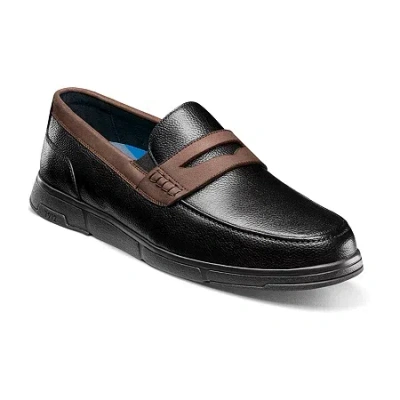 Nunn Bush Luca Mens Moc Closed Toe Loafers In Black