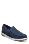 Nunn Bush Luca Moc Toe Loafer In Navy