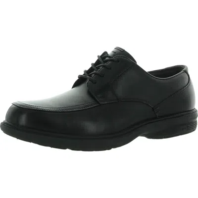 Nunn Bush Marshall St Mens Leather Lace-up Oxfords In Black