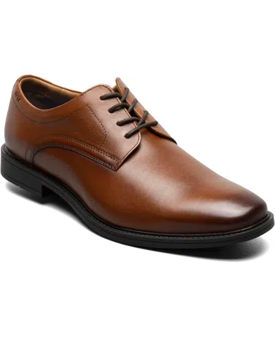 Nunn Bush Men's Baxter Leather Plain Toe Oxford In Cognac