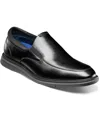 Nunn Bush Men's Wade Moc Toe Slip-on Slip Resistant Loafer In Black,black
