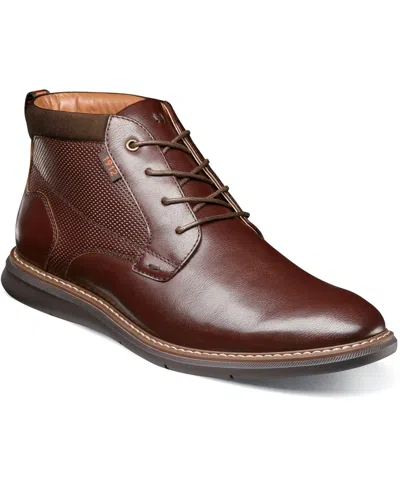 Nunn Bush Men's Chase Plain Toe Chukka Shoes In Brandy