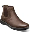 Nunn Bush Delton Plain Toe Chelsea Boot In Brown