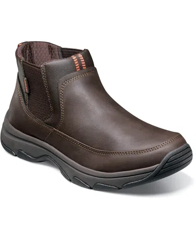 Nunn Bush Men's Excavate Moc Toe Chelsea Boot In Brown