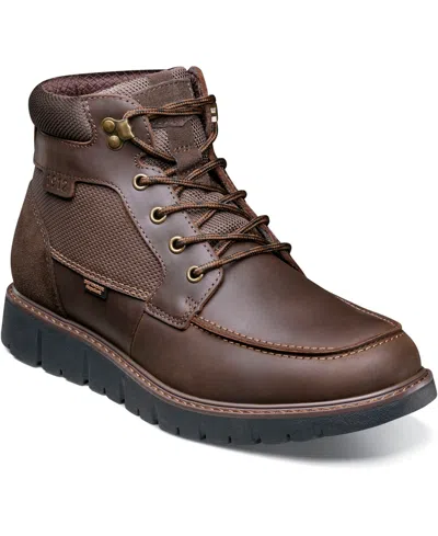Nunn Bush Men's Karnak Plain Toe Boot In Brown Charcoal
