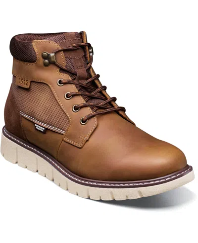Nunn Bush Men's Karnak Plain Toe Boot In Tan Charcoal
