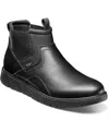 Nunn Bush Delton Plain Toe Chelsea Boot In Black