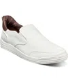 Nunn Bush Men's Kore City Walk Ez Moc Toe Slip On Sneaker In White