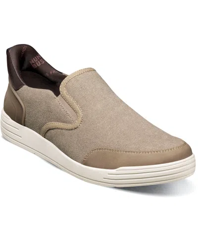 Nunn Bush Men's Kore City Walk Ez Canvas Slip On Shoe In Stone