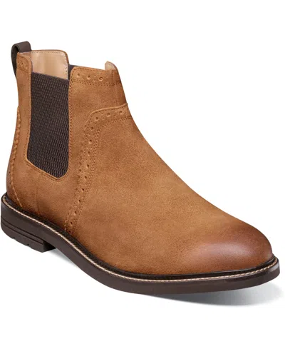 Nunn Bush Men's Otis Ii Plain Toe Chelsea In Tan