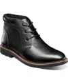 Nunn Bush Men's Ozark Ii Plain Toe Chukka In Black Tumble
