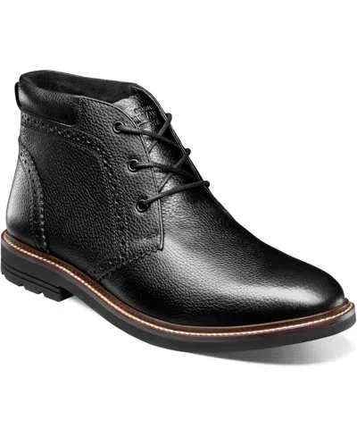 Nunn Bush Men's Ozark Ii Plain Toe Chukka In Black Tumble