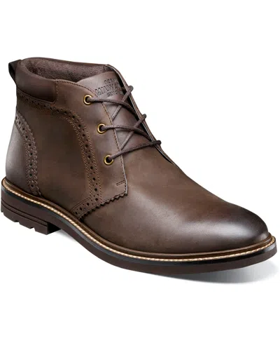 Nunn Bush Men's Ozark Ii Plain Toe Chukka In Brown Charcoal