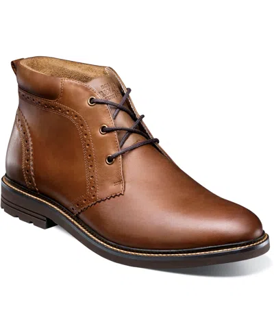 Nunn Bush Men's Ozark Ii Plain Toe Chukka In Tan Charcoal