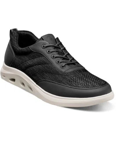 Nunn Bush Men's Ponte Knit Moc Toe Sneaker In Black