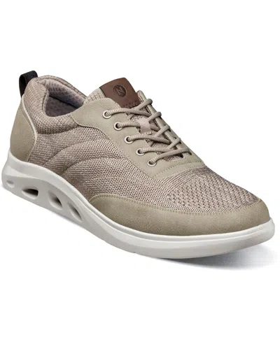 Nunn Bush Men's Ponte Knit Moc Toe Sneaker In Taupe