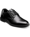 Nunn Bush Wade Work Slip Resistant Plain Toe Derby In Black