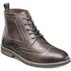 Nunn Bush Mens Perforated Leather Chukka Boots In Brown