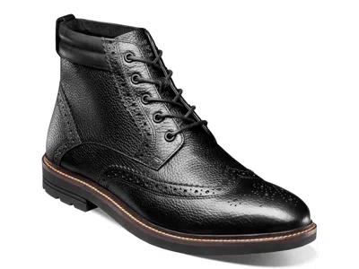 Nunn Bush Odell Ii Wingtip Boot In Black