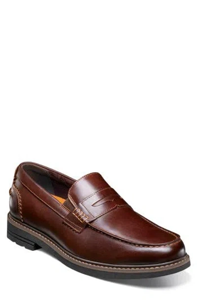 Nunn Bush Odin Ii Penny Loafer In Burgundy
