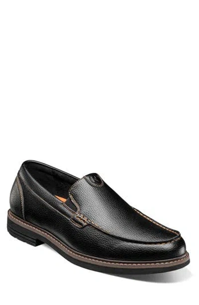 Nunn Bush Oslo Mt Venetian Mens Moc Closed Toe Slip-on Shoe In Black