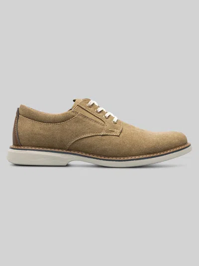Nunn Bush Otto Canvas Plain Toe Oxfords In Gray