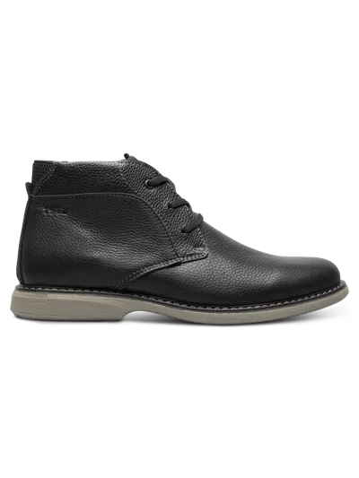 Nunn Bush Otto Leather Lace-up Plain Toe Chukka Boots In Black