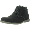 Nunn Bush Otto Mens Faux Leather Ankle Chukka Boots In Grey