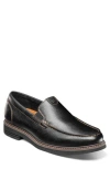 Nunn Bush Owen Ii Moc Slip-on Loafer In Black