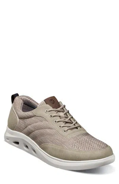 Nunn Bush Ponte Knit Moc Toe Sneaker In Taupe Multi