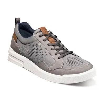 Nunn Bush Rally Mesh Sneaker Mens Moc Closed Toe Oxford Shoes In Gray