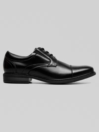 Nunn Bush Stark Leather Cap Toe Oxfords In Black