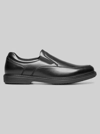 Nunn Bush Wade Work Moc Toe Slip On Shoes In Black