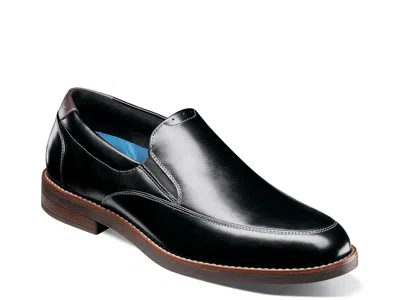 Nunn Bush Wide Width Fitz Flex Loafer In Black