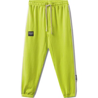 Nununu Kids' Champion Cotton Sweatpants In Hot Lime