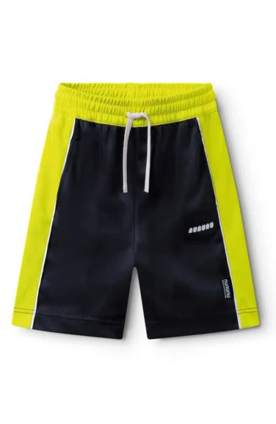 Nununu Kids' Colorblock Sport Shorts In Black