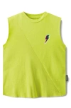 Nununu Kids' Dizzy Bolt Sleeveless Graphic Tank In Green