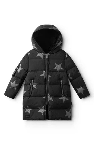 Nununu Kids' Mega Hooded Down Puffer Jacket In Black