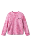 Nununu Kids' Mega Tie Dye Sweatshirt In Super Pink
