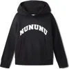 Nununu Kids' Splashy  Cotton Hoodie In Black