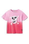 Nununu Kids' Woozy Skull Graphic T-shirt In Super Pink