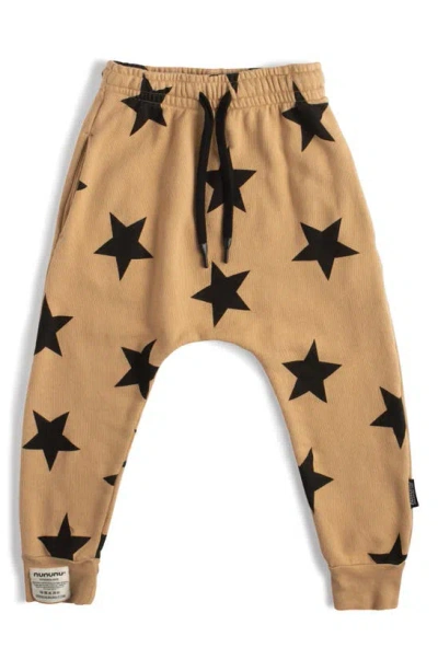 Nununu Star Baggy Pants In Mocha