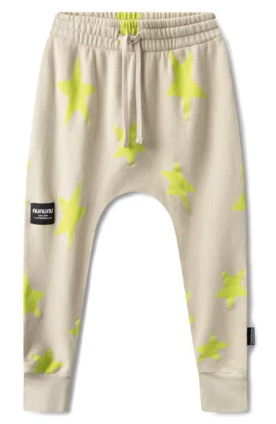 Nununu Star Baggy Pants In Smokey Natural