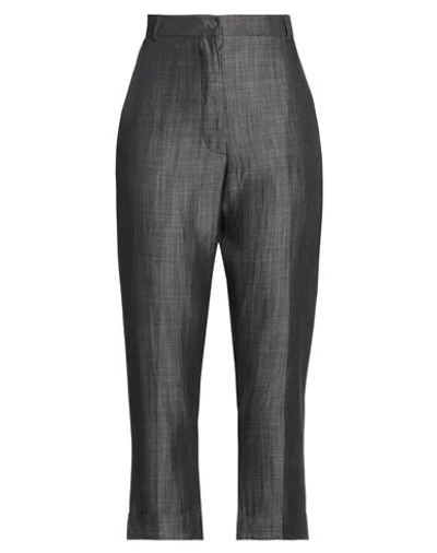 Nuovo Borgo Woman Pants Steel Grey Size 6 Tencel