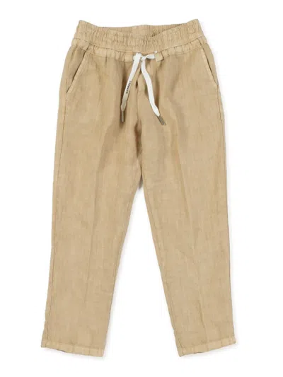 Nupkeet Linen Pants In Beige