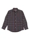 Nupkeet Long Sleeve Shirt In Checked Flannel In Multi